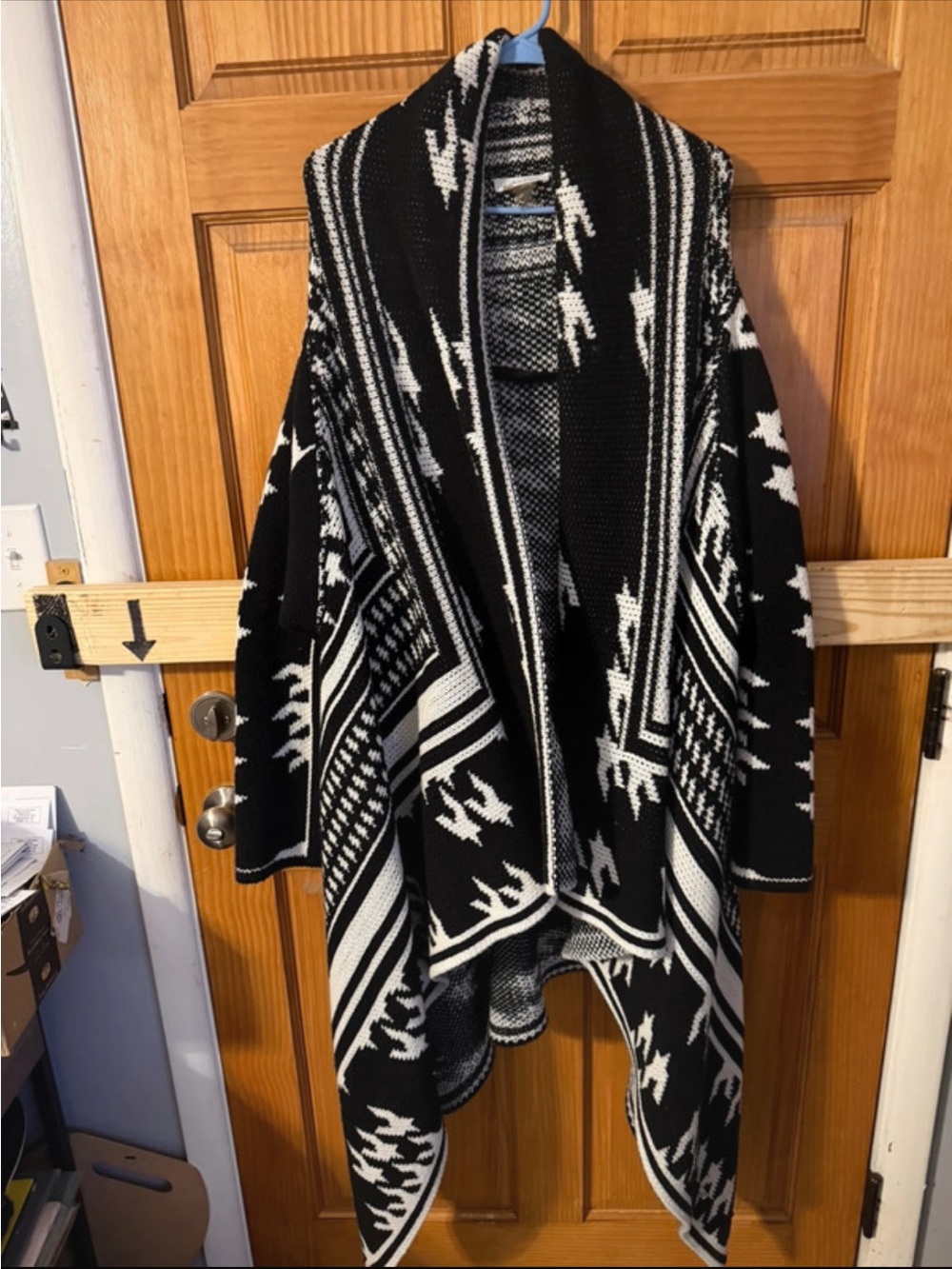 Calvin Klein Black and White Knit Sweater